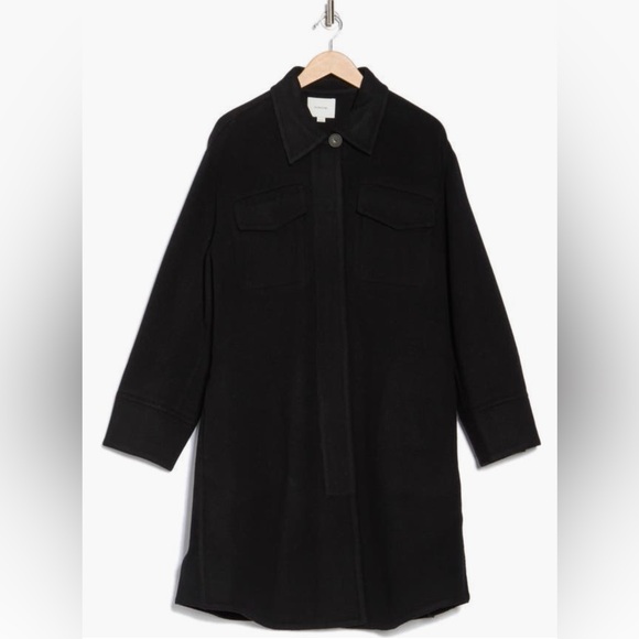 NWT Vince Double Pocket wool blend coat - Picture 3 of 3